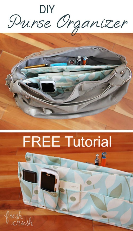 DIY Purse Organizer FREE sewing tutorial - Sew Modern Bags