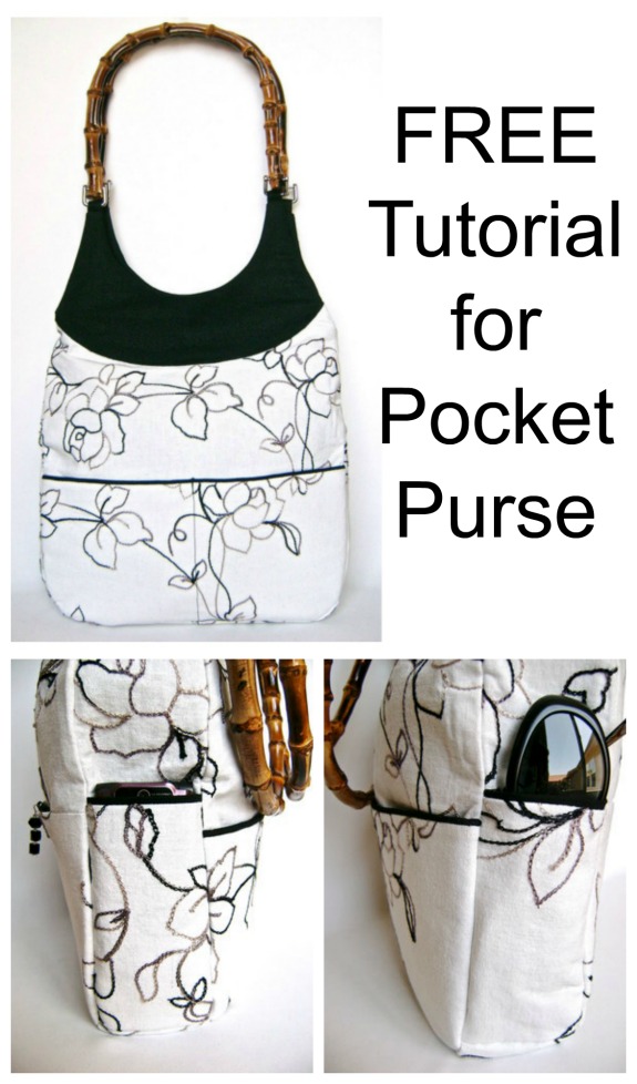 Pocket Purse Free Sewing Pattern Sew Modern Bags