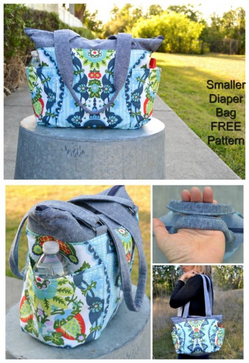 FREE smaller diaper bag sewing pattern - Sew Modern Bags