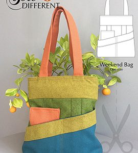 Lined Canvas Tote Bag - free pattern - Sew Modern Bags