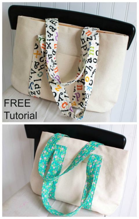 Book Bag - FREE sewing tutorial - Sew Modern Bags