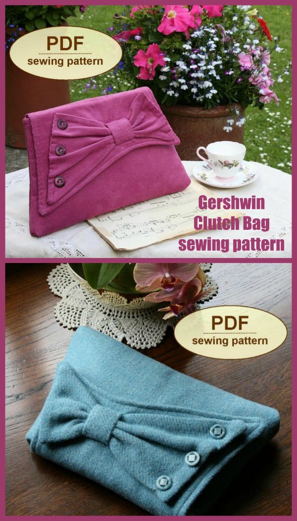 Gershwin Clutch Bag sewing pattern