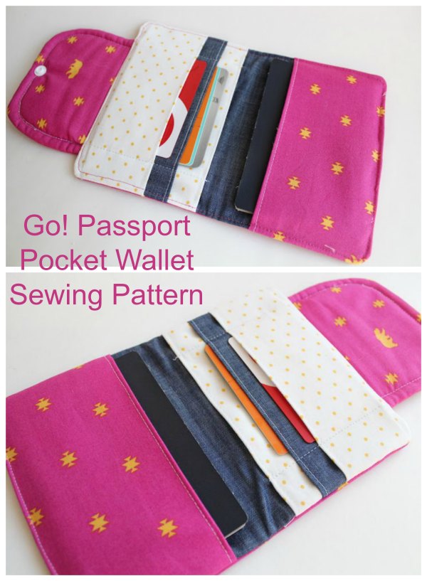 Sewing pattern for the Go! Passport Wallet and Organizer