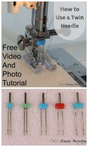 How to Use a Twin Needle on Your Sewing Machine - FREE video & photo ...