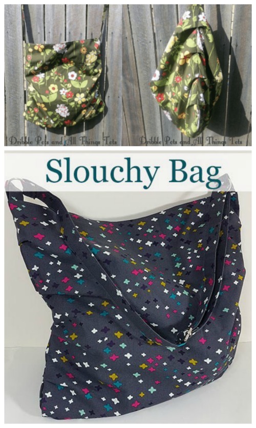 Reversible Slouch Bag FREE sewing pattern - Sew Modern Bags