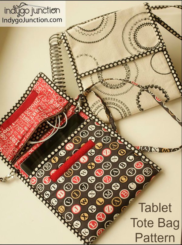 Tablet Tote Bag sewing pattern