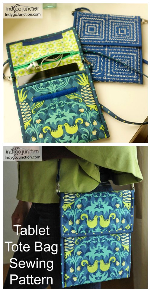 Tablet Tote Bag sewing pattern