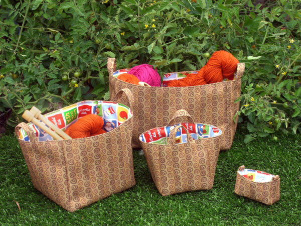 Contain It Set of fabric baskets - Sew Modern Bags