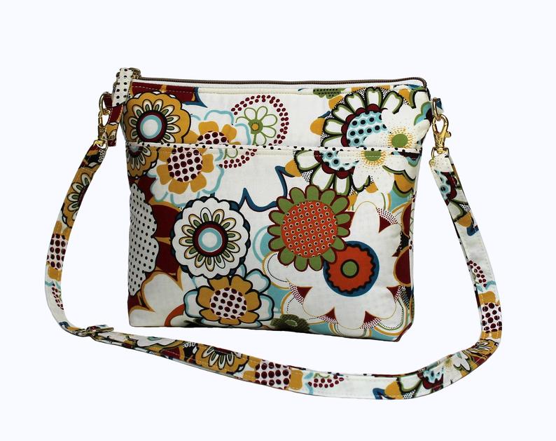 Jenny Crossbody purse sewing pattern - Sew Modern Bags