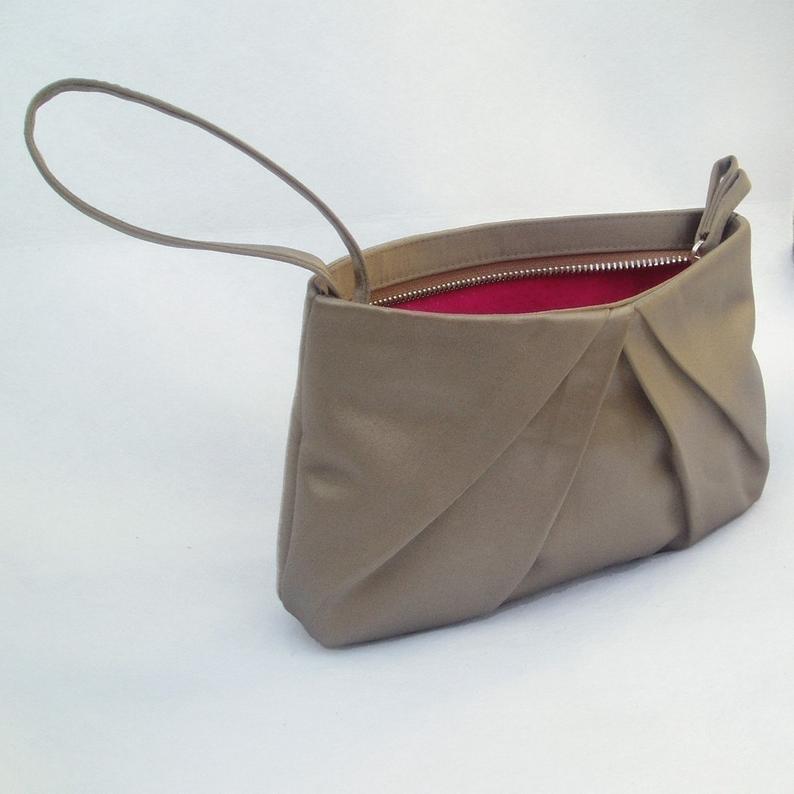 Mini sunray pleated clutch bag - Sew Modern Bags