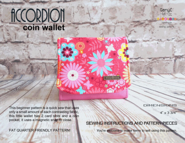 Accordion Coin Wallet - Sew Modern Bags