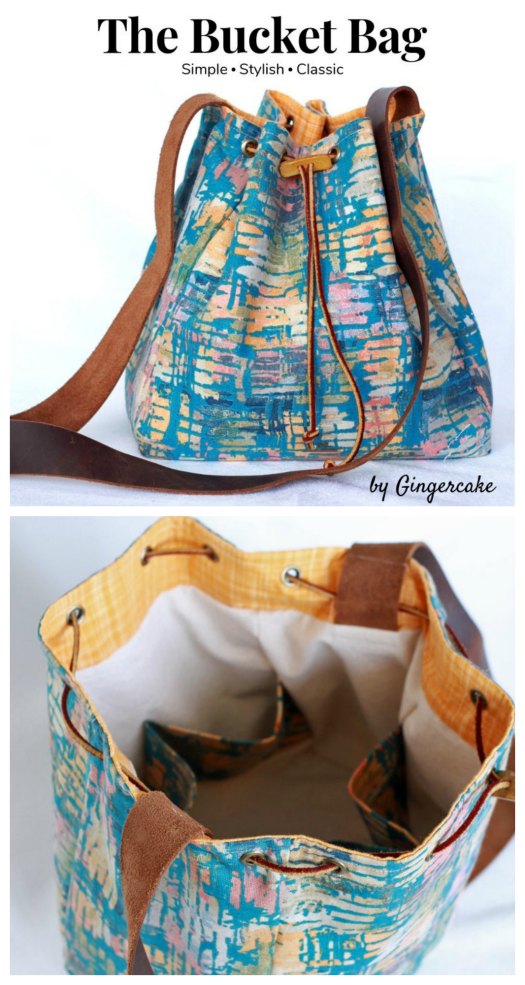 We think you will simply love how quickly and simply this pattern comes together and gives you a gorgeous fashionable bag to carry all season long. The Bucket bag is a gorgeous looking and professionally made bag without all the fussy details.