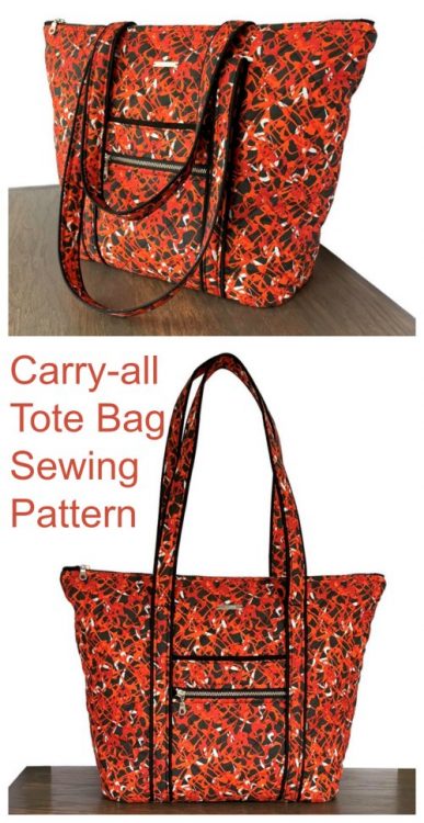 Carry-all Tote Bag sewing pattern - Sew Modern Bags