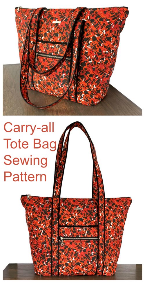 Carry-all Tote Bag sewing pattern