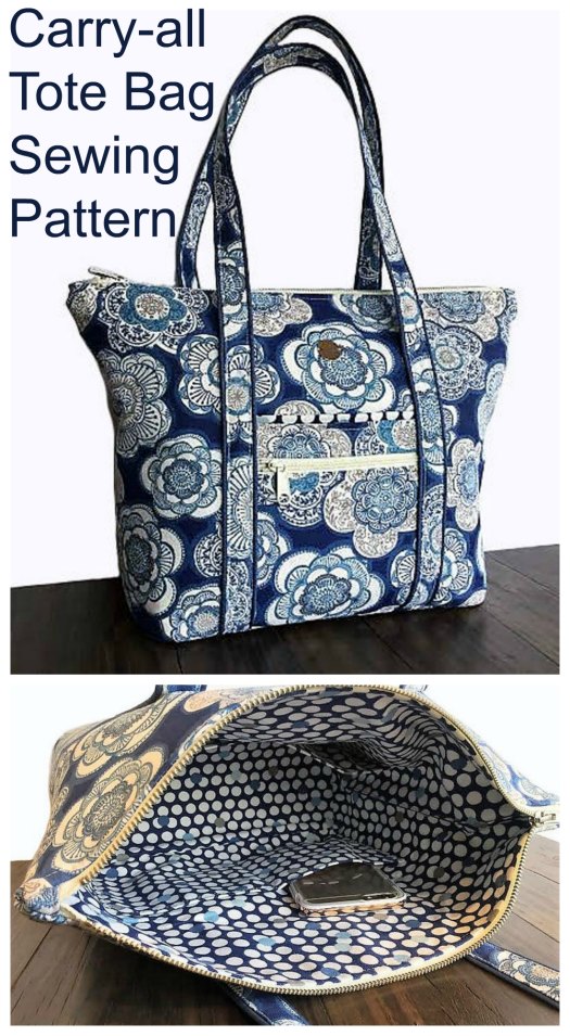 Carry All Tote Bag Pattern by Missouri Star