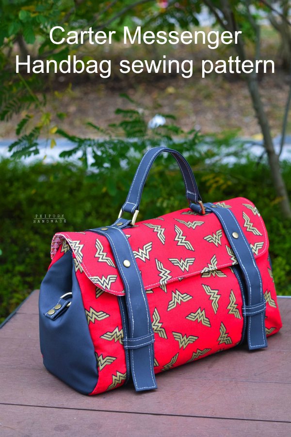 Carter Messenger Handbag sewing pattern