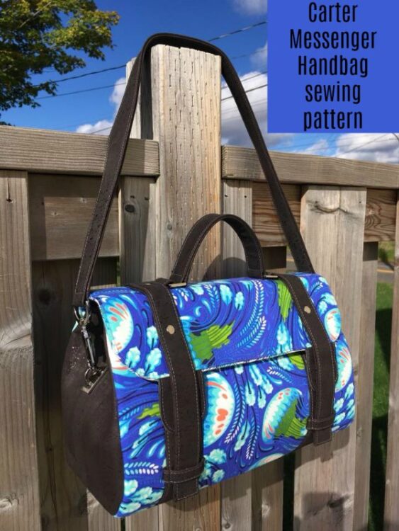 Carter Messenger Handbag sewing pattern - Sew Modern Bags