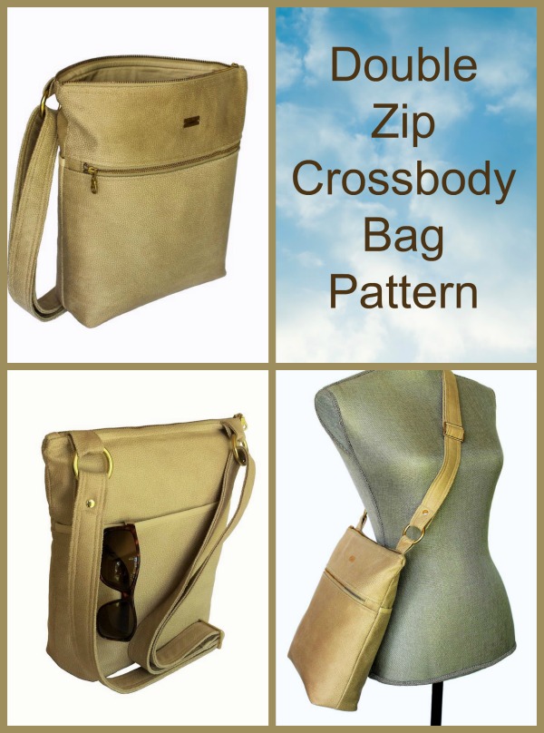 DIY leather bag pattern - Vintage Leather Phone Bag / Cross Body Bag P –  Tri Atelier Design Studio