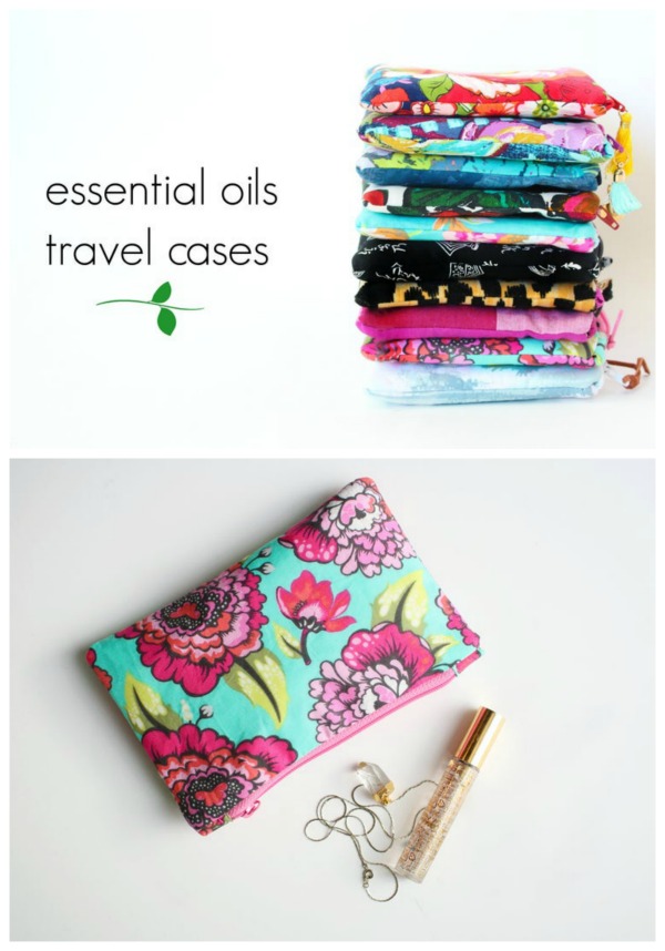 Essential Oils Cosmetic Case Travel Bag with video sewing pattern Sew Modern Bags