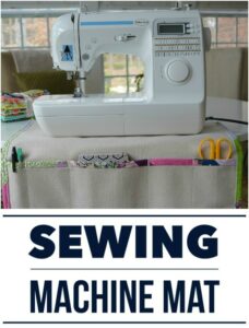 Sewing Machine Mat and Organizer sewing tutorial - Sew Modern Bags