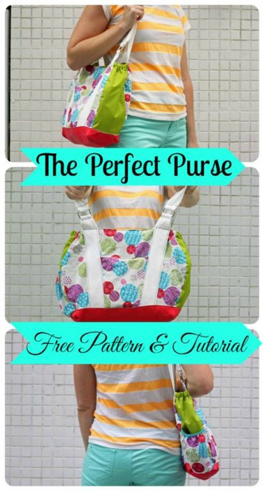 The Perfect Purse FREE sewing pattern - Sew Modern Bags