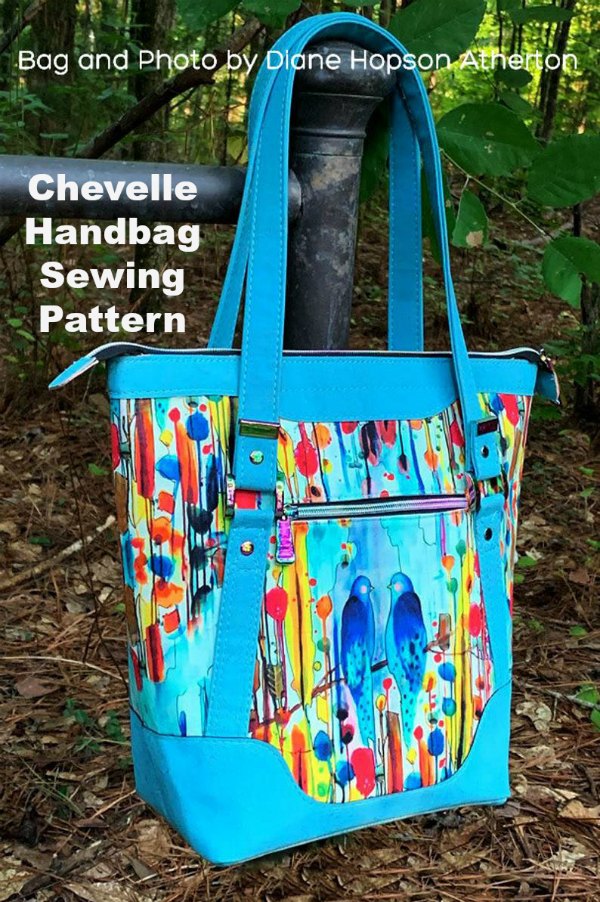 Why not make this lovely Chevelle Handbag. It has a spacious interior and various storage pockets inside and out to ensure everything has its place. The Chevelle handbag is lightweight in feel making it the perfect everyday bag. Best of all if you prefer a low profile, small tote size handbag, for everyday use simply omit the internal frames and you can create the ideal sized carry everywhere tote bag.  