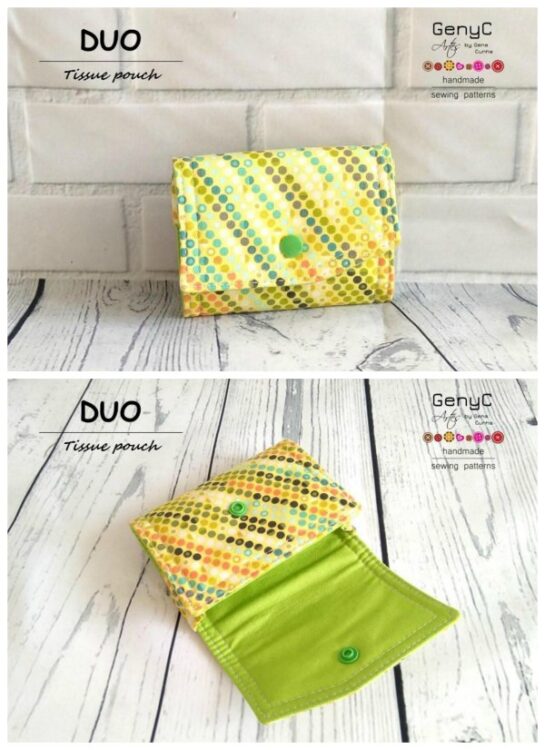 Duo Tissue Pouch sewing pattern Sew Modern Bags