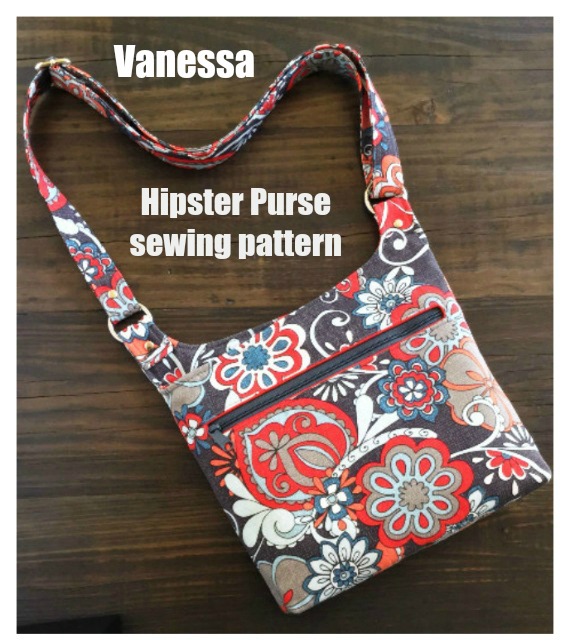 Vanessa - Hipster Purse sewing pattern - Sew Modern Bags