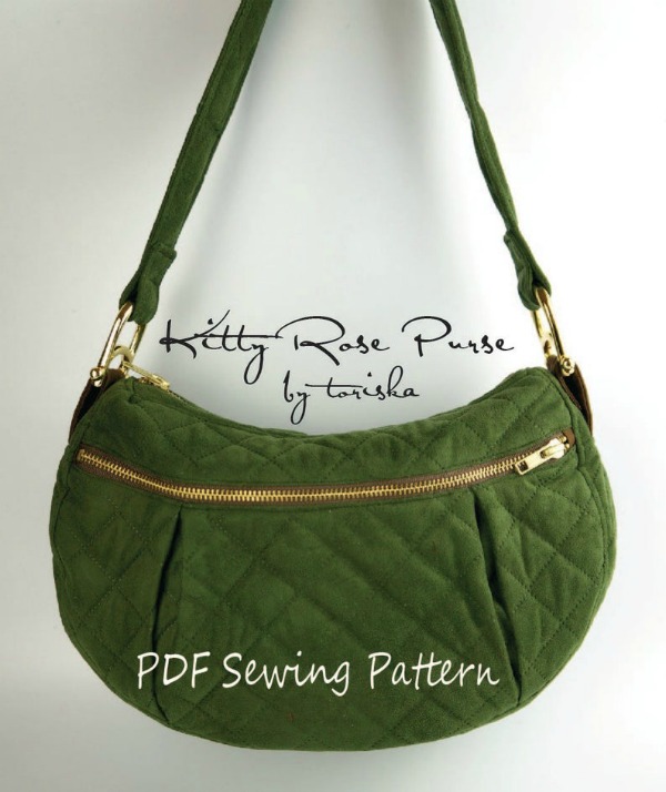 Kitty Rose Hobo Bag pattern 1