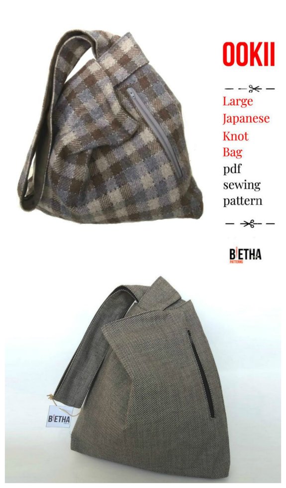 Japanese knot bag discount free sewing pattern