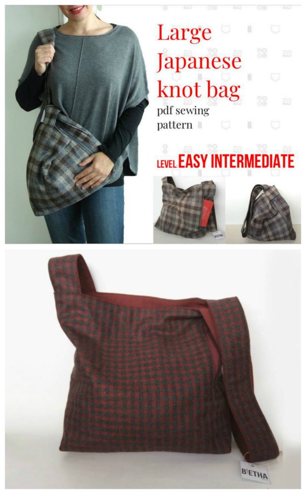 Buy Large Knot Bag PDF Sewing Pattern With Tutorial Instant Online in India  