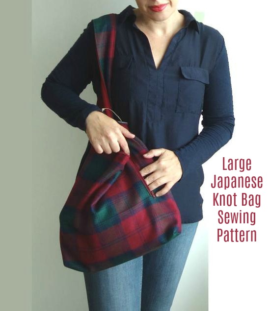 Large Japanese Knot Bag pattern 1