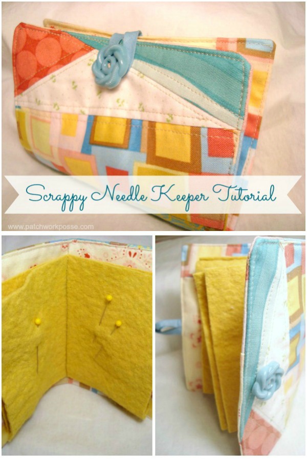 Scrappy Needle Keeper FREE sewing tutorial