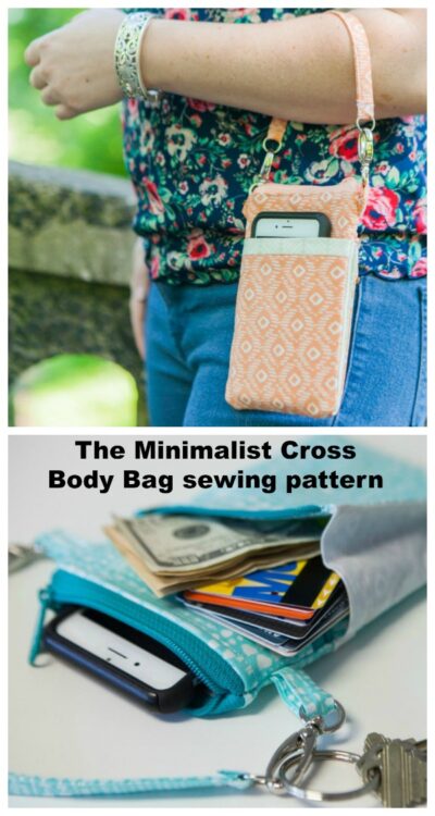 The Minimalist Cross Body Bag sewing pattern - Sew Modern Bags