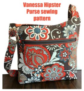 Vanessa - Hipster Purse sewing pattern - Sew Modern Bags