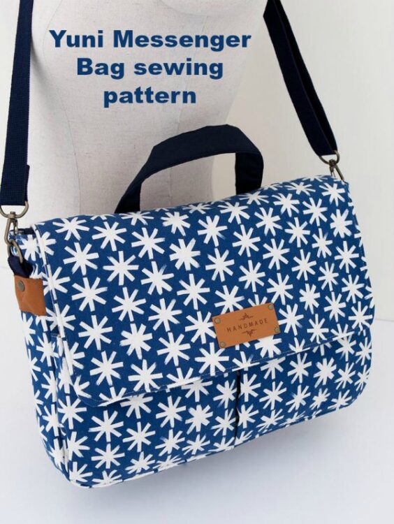 Yuni Messenger Bag Sewing Pattern - Sew Modern Bags