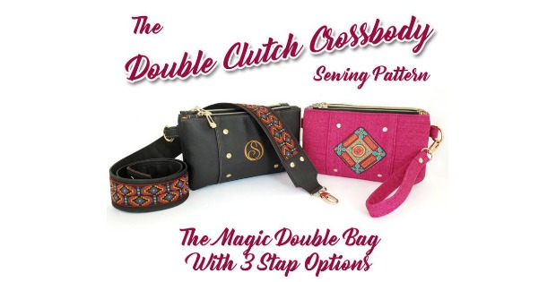 Double Clutch Crossbody Bag sewing pattern - Sew Modern Bags