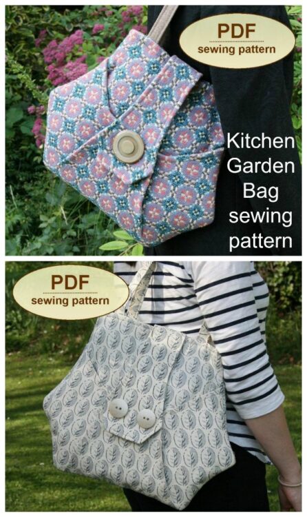 Kitchen Garden Bag sewing pattern - Sew Modern Bags