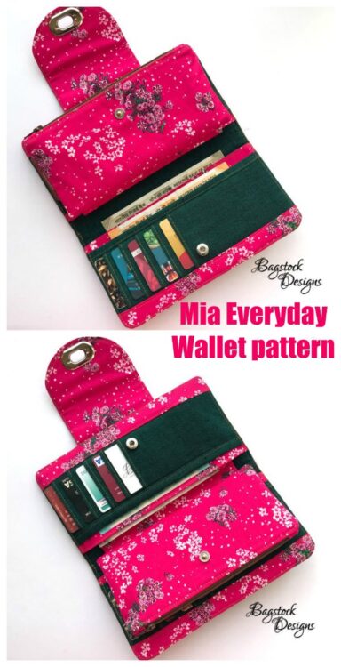 Mia Everyday Wallet pattern - Sew Modern Bags
