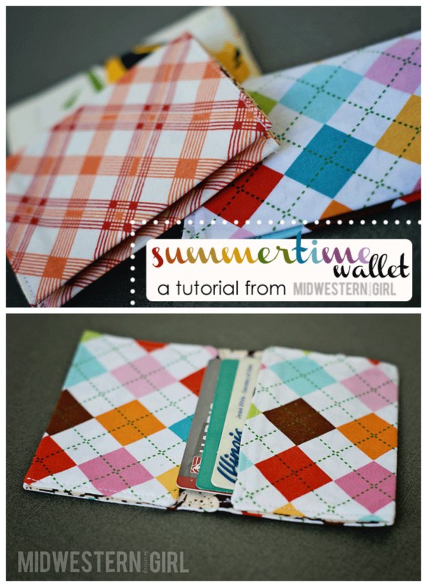 Summertime Card Wallet FREE sewing tutorial