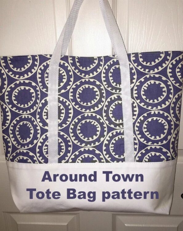 Around Town Tote Bag sewing pattern - Sew Modern Bags