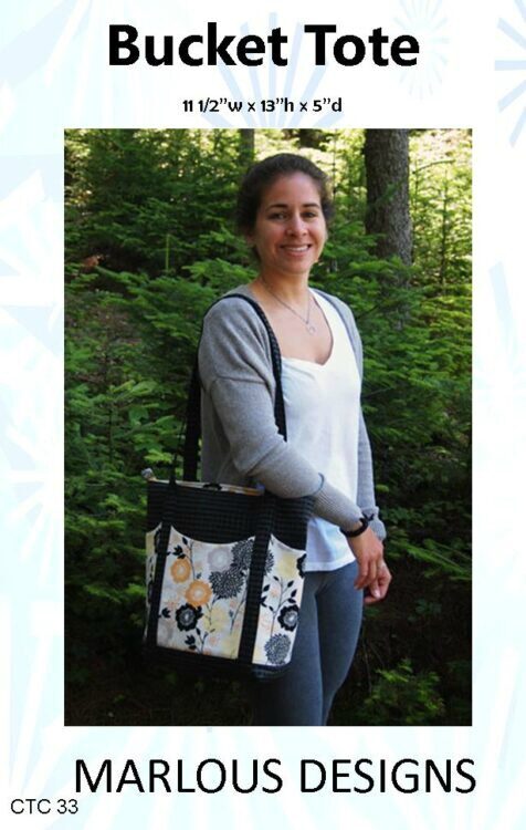 Bucket Tote Bag sewing pattern