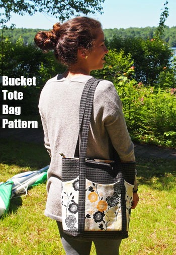 Bucket Tote Bag sewing pattern