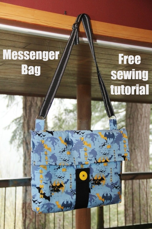 Messenger Bag free sewing pattern - Sew Modern Bags