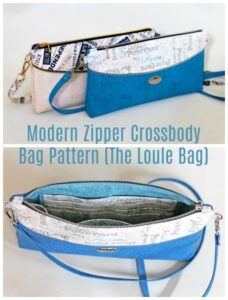 Modern Zipper Crossbody Bag Pattern (The Loule Bag) - Sew Modern Bags
