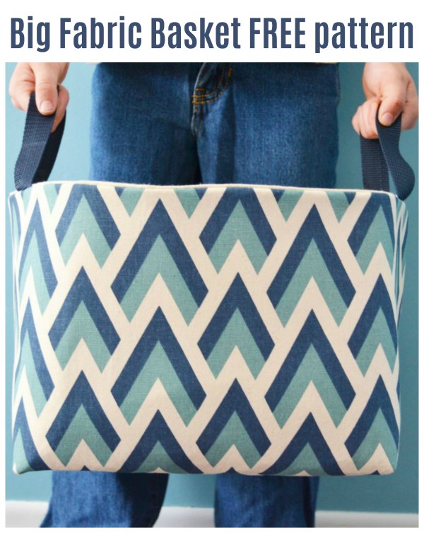 Big fabric baskets FREE sewing pattern - Sew Modern Bags