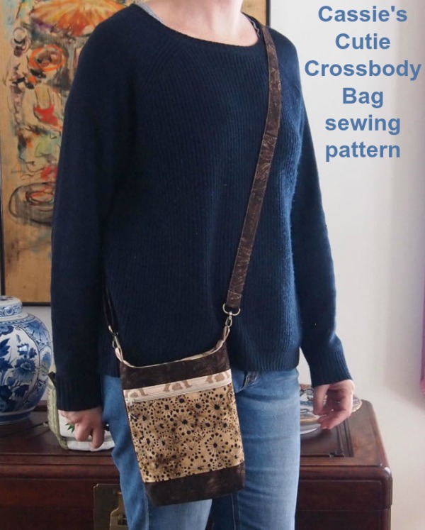 Cassie's Cutie Crossbody Bag sewing pattern.