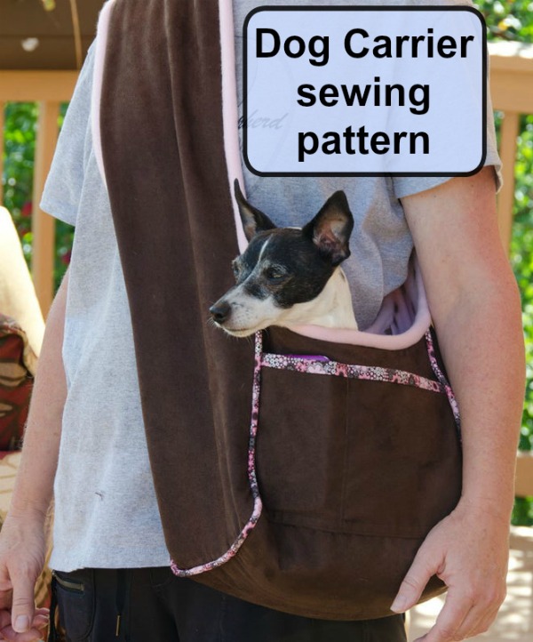 Well, this is a first for us at Sew Modern Bags. We've found you all a fabulous Dog Carrier sewing pattern. The brilliant designer who has in excess of 30 years of sewing experience designed this bag for her own dog.