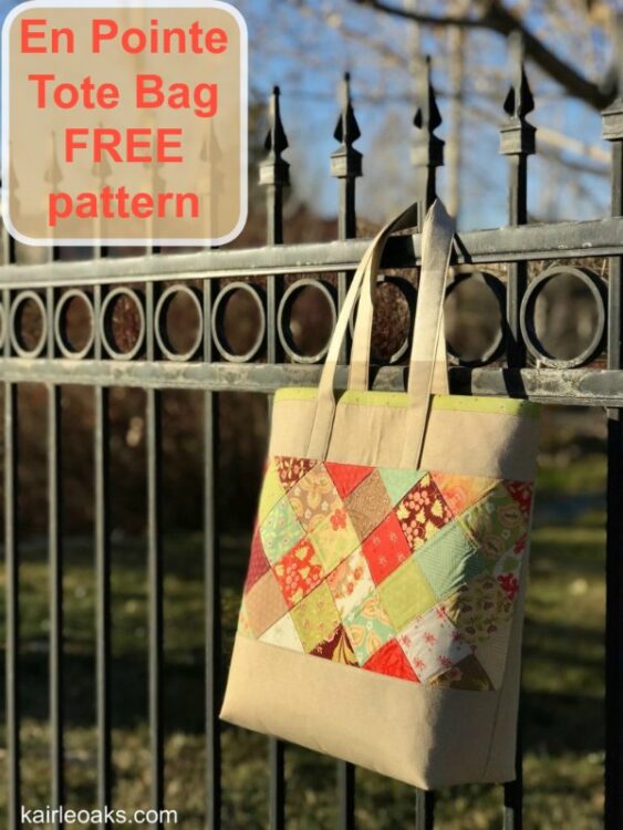 En Pointe Tote Bag FREE sewing pattern - Sew Modern Bags