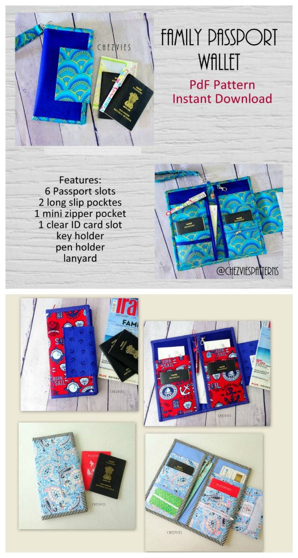 Family Travel Organizer PDF Sewing Pattern (includes a video!)